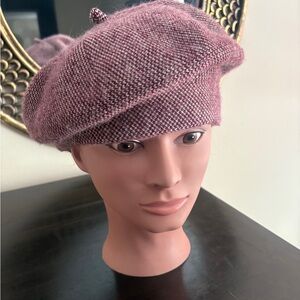 Woven Purple Beret